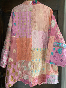 Kimono patchwork Brodé Unique Rose Clairel #103