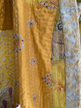 Charger l&#39;image dans la galerie, Kimono patchwork Brodé Unique Jaune #106
