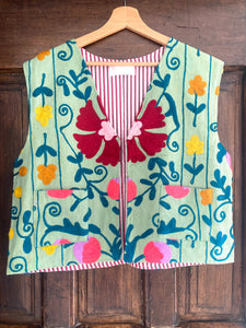 Kimono kantha vintage brodé #47